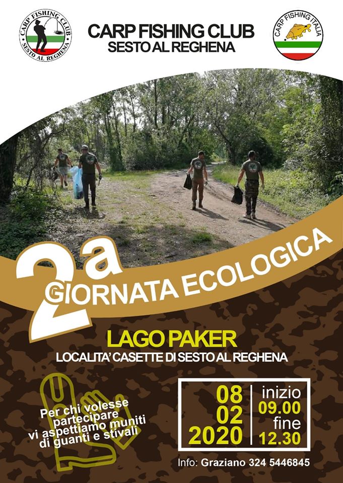 Giornta Ecologica 2020 Sede NR 276 Carpfishing club Sesto al Reghena